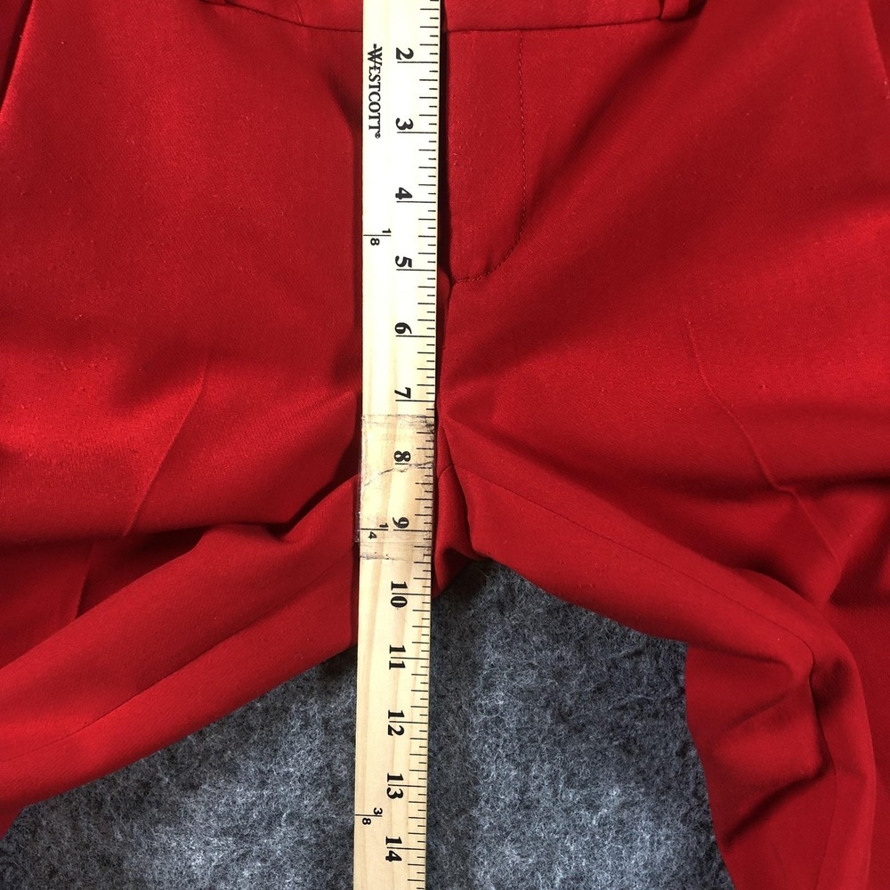 Banana Republic Avery Pants Womens Petite 0 Red Straight Leg Dress Work Stretch‎ - Picture 12 of 16